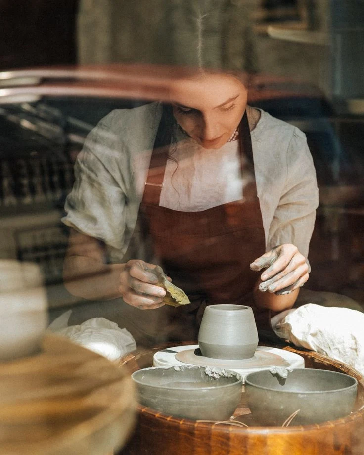 Paint ready-made clay
